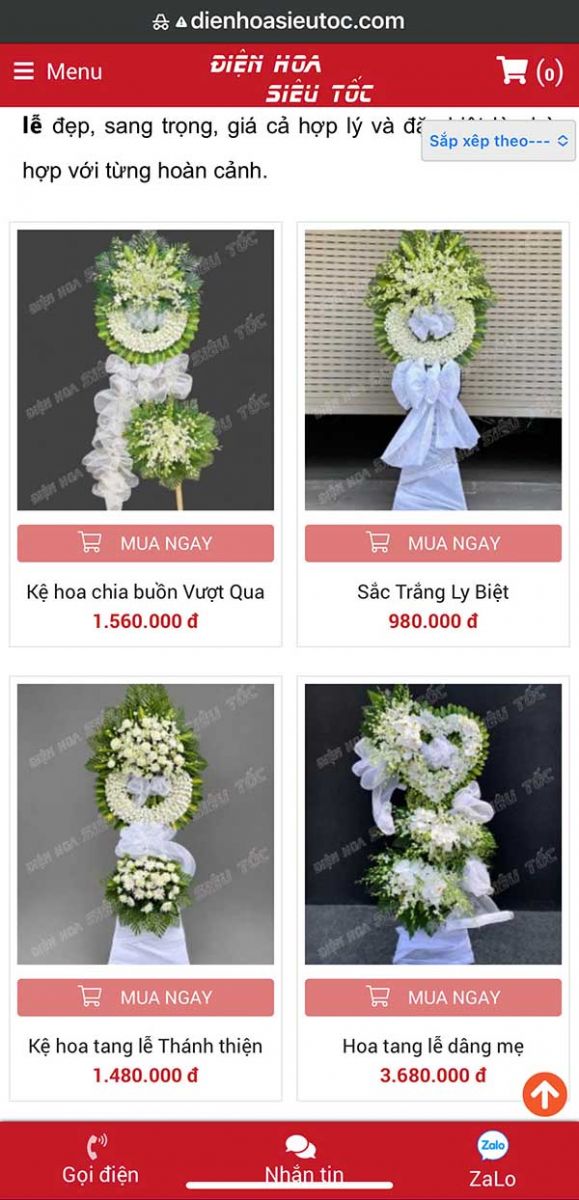 Điện Hoa Siêu Tốc Báo Giá Tổng Ngay Từ Đầu
