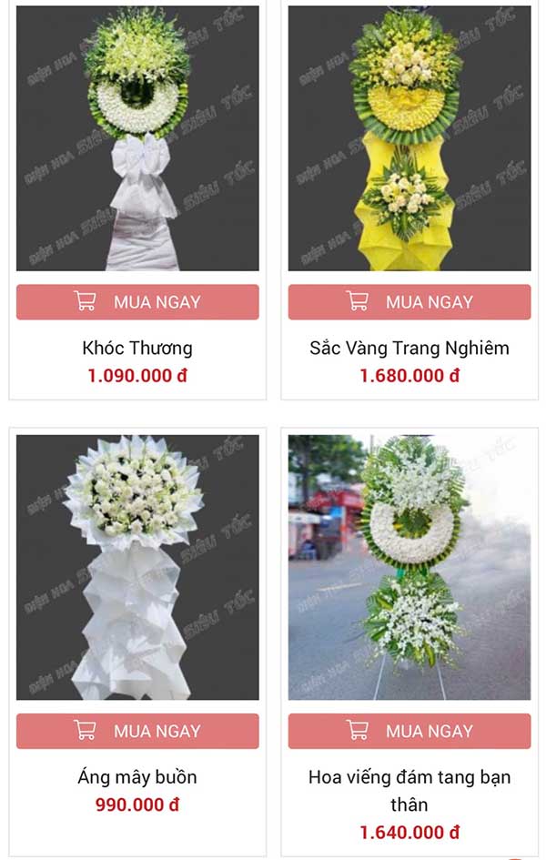 Hoa tang lễ phường sài gòn 1