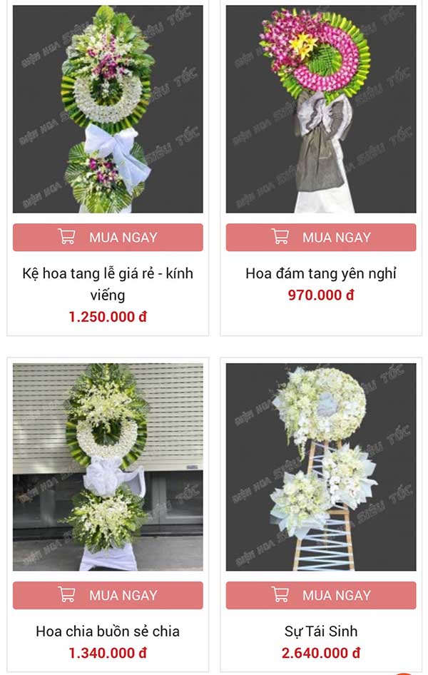Hoa tang lễ phường sài gòn 2