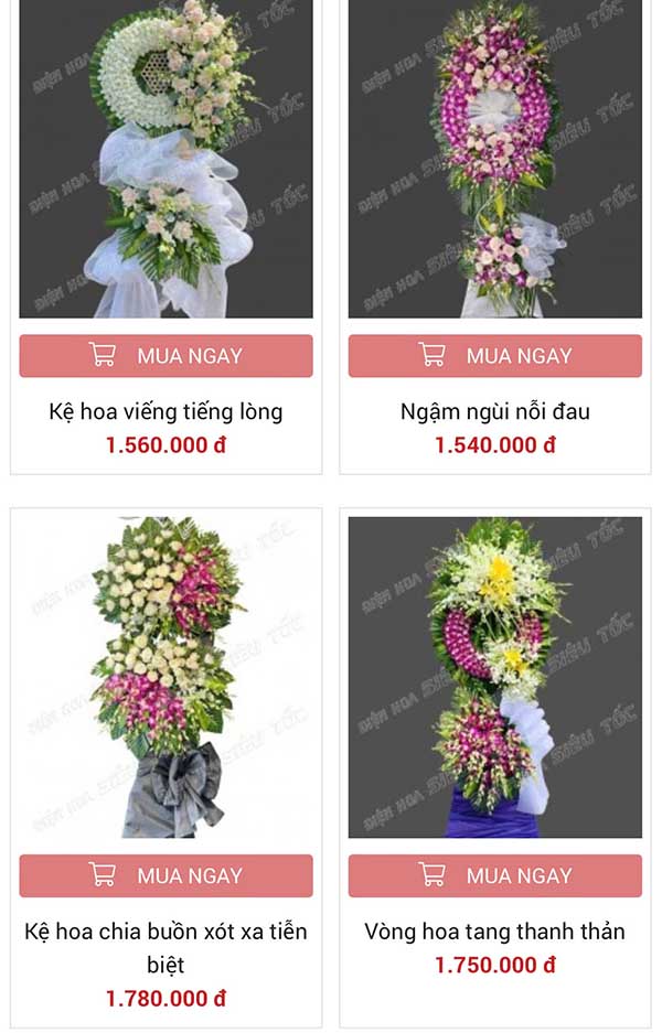 Hoa tang lễ phường sài gòn 4