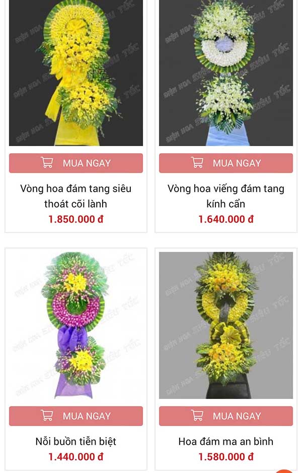 Hoa tang lễ phường sài gòn 5