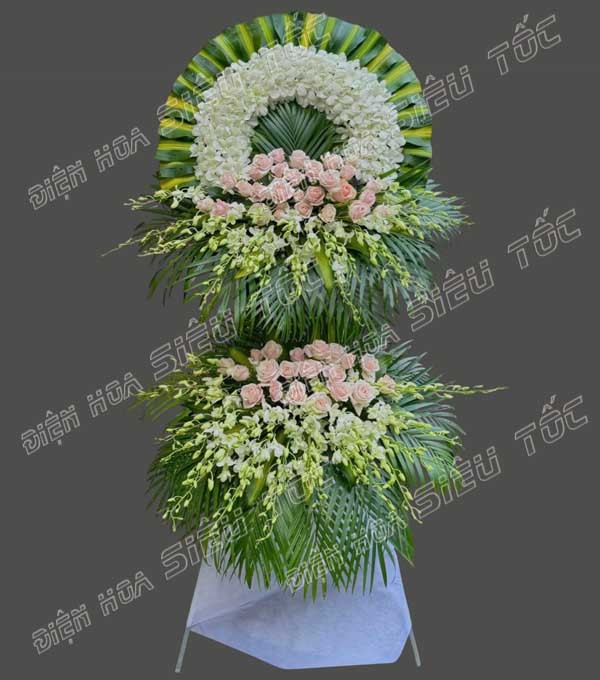 kệ hoa tang lễ dịu nhẹ nhưng rất trang trọng