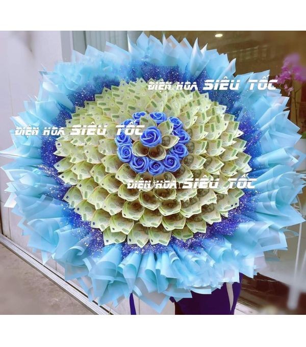 Hoa tiền màu xanh