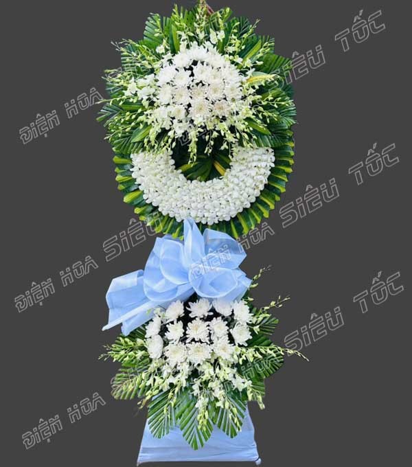 Đặt hoa kính viếng đám tang giao nhanh các phường ở TP.HCM